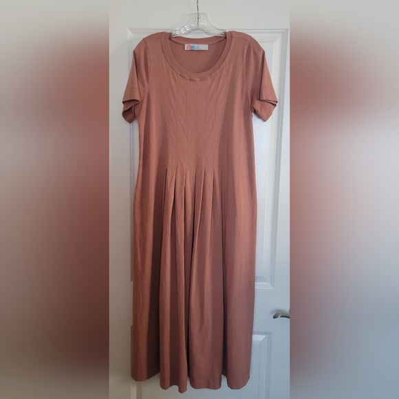 Free People Dresses & Skirts - Free People FP Beach T-Shirt Midi Dress in "Burnt" Orange X Small with Pockets